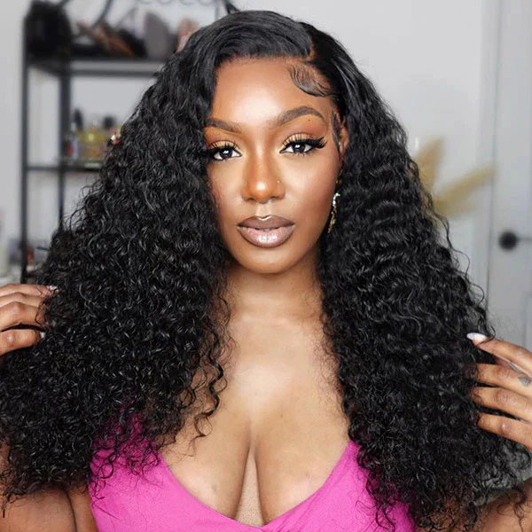 VSHOW Water Wave Mini Bleached Knots Wear Go Wigs 7x5 Larger HD Lace Wigs For Women - Image 5