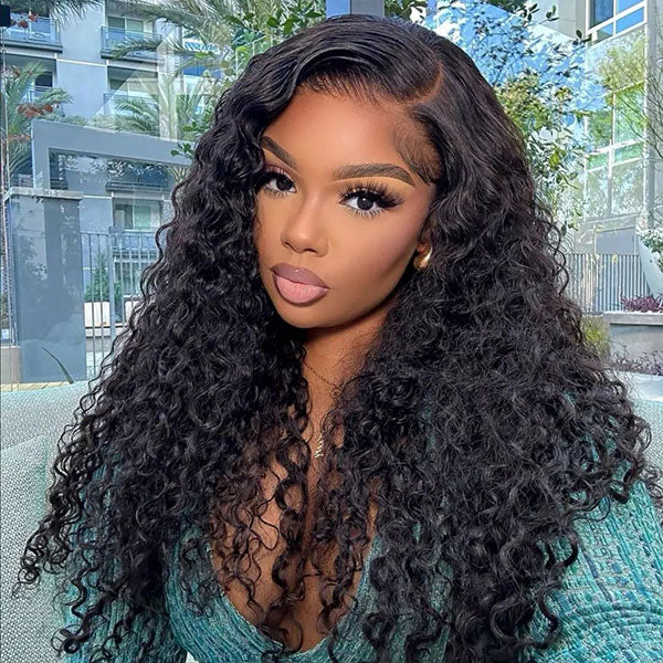 VSHOW Water Wave Mini Bleached Knots Wear Go Wigs 7x5 Larger HD Lace Wigs For Women - Image 6