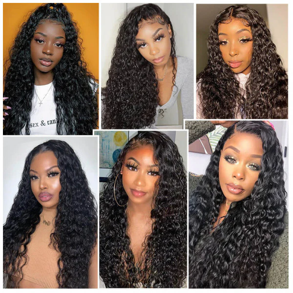 VSHOW Human Hair Wigs Water Wave Hair Lace Front Wigs For Women Wigs 13X4 13X6 Curly Wigs - Image 4