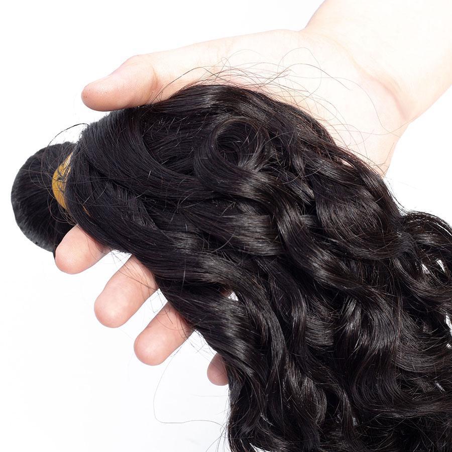 VSHOW HAIR Premium 9A Malaysian Virgin Human Hair Natural Wave 3 or 4 Bundles with Closure Popular Sizes - Image 9